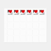 私はハート ラベル (シート)