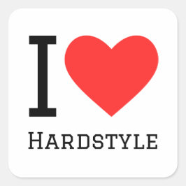 私はハードスタイルの正方形のステッカーが大好き スクエアシール