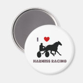 私はハーネスのレーシングマグネットが大好き マグネット (正面/裏面)