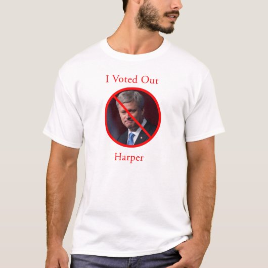 私はハーパーを投票した Tシャツ (正面)