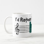 私はハープ遊に入りたい コーヒーマグカップ (左)