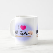 私はハールガオ（エビの餃子）コーヒーマグが大好き コーヒーマグカップ (正面左)