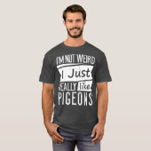 私はハ風変わりトが好きじゃないおもしろい Tシャツ (正面フル)