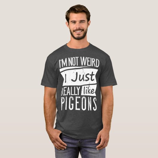 私はハ風変わりトが好きじゃないおもしろい Tシャツ (正面フル)