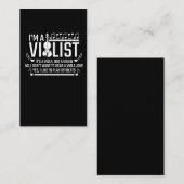 私はバイオリストでバイオリンじゃなくバイオリモンの音楽です 名刺 (正面/裏面)