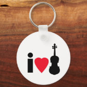 私はバイオリンが大好き キーホルダー (正面)