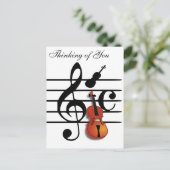 私はバイオリンだ ポストカード (スタンド正面)