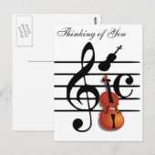 私はバイオリンだ ポストカード (正面/裏面)