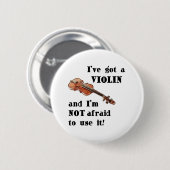私はバイオリンを持っています 缶バッジ (正面&裏面)