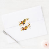 私はバイオリン、私は音楽だ_ スクエアシール (封筒)