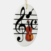 私はバイオリン#2_ セラミックオーナメント (右)