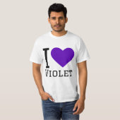 私はバイオレットが大好きだ Tシャツ (正面フル)
