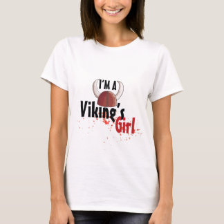 私はバイキングの女の子です Tシャツ