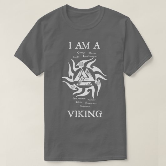 私はバイキング2だ Tシャツ (デザイン正面)