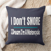 私はバイクで寝ているおもしろいの クッション (ブランケット)