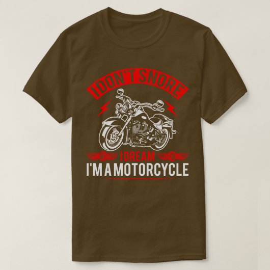私はバイクの夢を見て泣かない Tシャツ (デザイン正面)