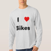 私はバイクの長い袖のワイシャツを愛します Tシャツ (正面)