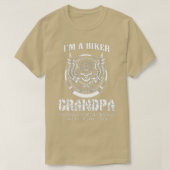 私はバイクもしくは自転車に乗る人おじいちゃん – オートバイライダー Tシャツ (デザイン正面)