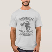 私はバイクもしくは自転車に乗る人のTシャツだ Tシャツ (正面)