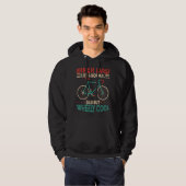 私はバイクもしくは自転車に乗る人パパファーザーズクールデイWheely Bicycle Bi パーカ (正面フル)