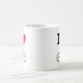 私はバイクを愛します コーヒーマグカップ (中央)