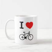 私はバイクを愛します コーヒーマグカップ (左)