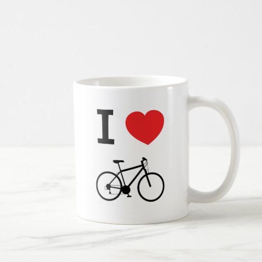 私はバイクを愛します コーヒーマグカップ (右)
