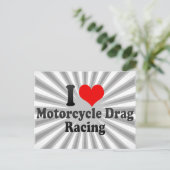 私はバイクドラッグレースが大好き ポストカード (スタンド正面)