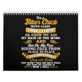 私はバイク愛好家向けのバイクもしくは自転車に乗る人雛の贈り物 カレンダー (カバー)