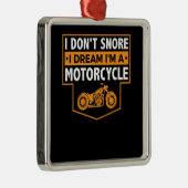 私はバイク愛実在好者のためのバイクリスト贈り物です。 メタルオーナメント (右)