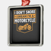 私はバイク愛実在好者のためのバイクリスト贈り物です。 メタルオーナメント (左)