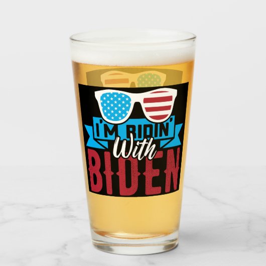 私はバイデン氏に夢中だ タンブラーグラス (ドリンク正面)