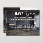 私はバイヤーの実在不動産メーラーマーケティング不動産仲介業者 シーズンポストカード (正面/裏面)