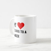 私はバガーマグに所属している コーヒーマグカップ (正面左)