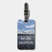 私はバケーショントラベルホリディゲタウェイフライト ラゲッジタグ (正面縦)