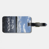 私はバケーショントラベルホリディゲタウェイフライト ラゲッジタグ (裏面横)