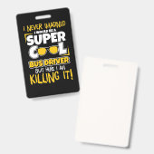 私はバスの運すごい転カッコいい士だ バッジ (Front & Back)