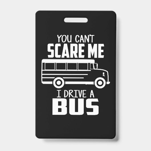 私はバスを運転する バッジ (表面)