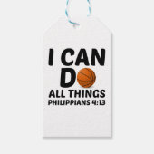 私はバスケでできることなら何でもできる ギフトタグ (正面)