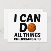 私はバスケでできることなら何でもできる ポストカード (正面/裏面)