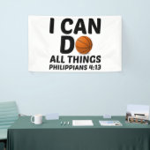 私はバスケでできることなら何でもできる 横断幕 (トレードショー)