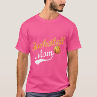 私はバスケのママの女性 Tシャツ