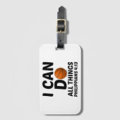 私はバスケットボールが出来る ラゲッジタグ (正面縦)