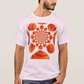 私はバスケットボールが大好き：チャンピオンズアートプリント Tシャツ (正面)