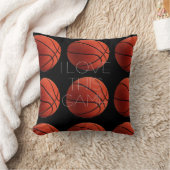 私はバスケットボールのクローズアップが大好き クッション (ブランケット)