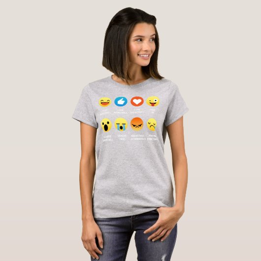私はバスケットボールのEmojiの顔文字のグラフィックのTシャツを愛します Tシャツ (正面フル)