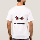 私はバスケットボールを…遊びます Tシャツ (裏面)