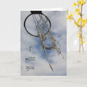 私はバスケットボールカードを恋しく思います カード (黄色い花)