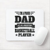 私はバスケットボール誇りを持った選手の素晴らしパパだ マウスパッド (マウス)