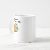 私はバスケ誇りを持ったットママ コーヒーマグカップ (正面左)